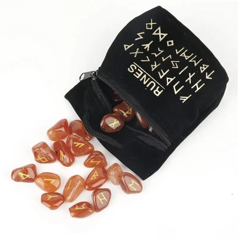 25PCS  Crystal Engraved Rune Stones - Image 3