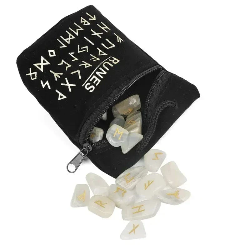25PCS  Crystal Engraved Rune Stones - Image 5