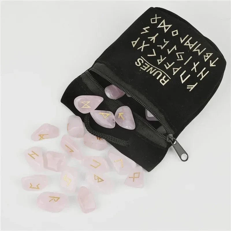 25PCS  Crystal Engraved Rune Stones - Image 7