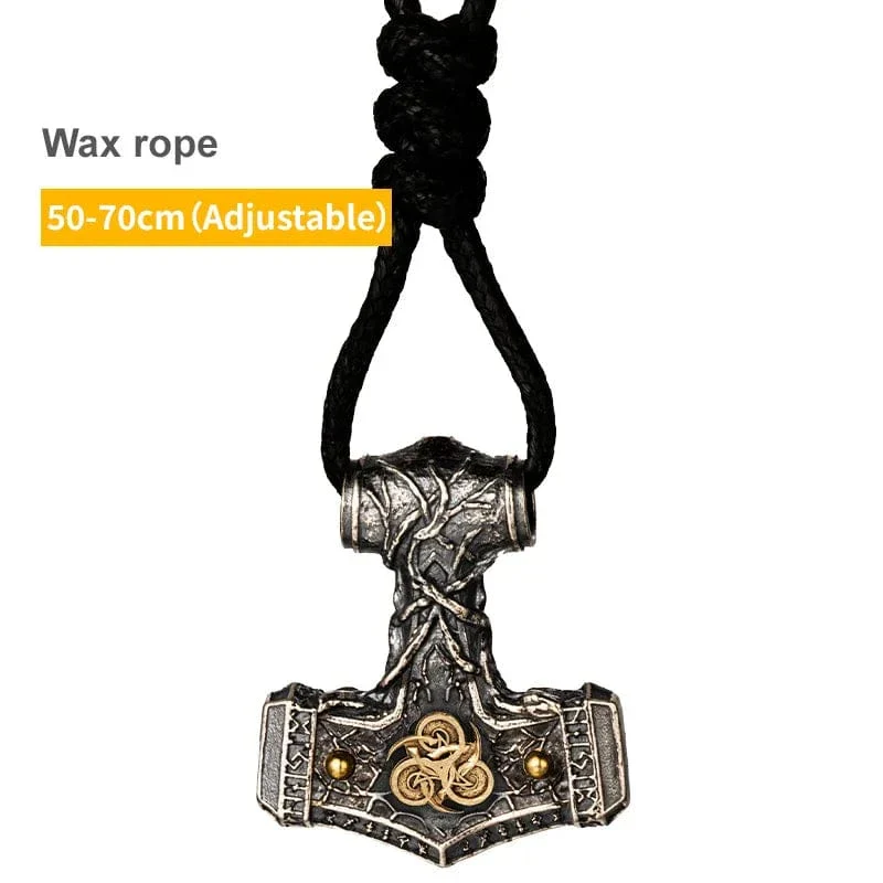 Viking Mjolnir Sterling Silver Hammer Necklace - Image 6