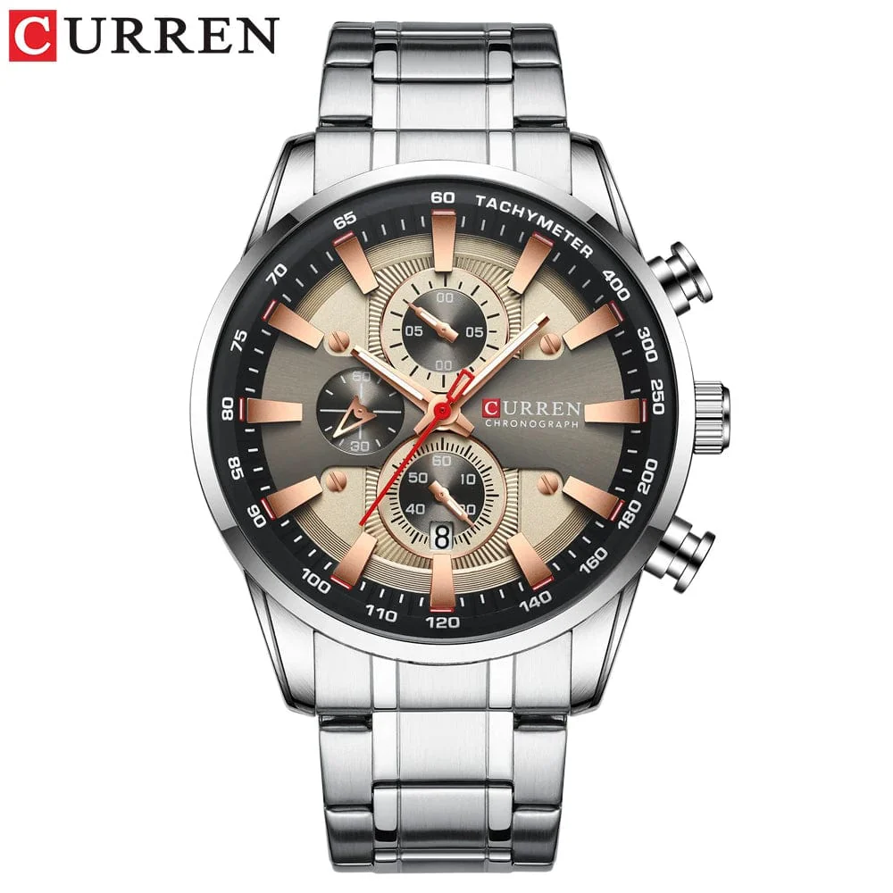 Business Stainless Steel Chronograph Watch - Image 32