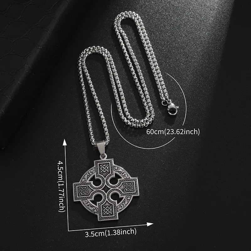 Celtic Knot Irish Cross Necklace - Image 6