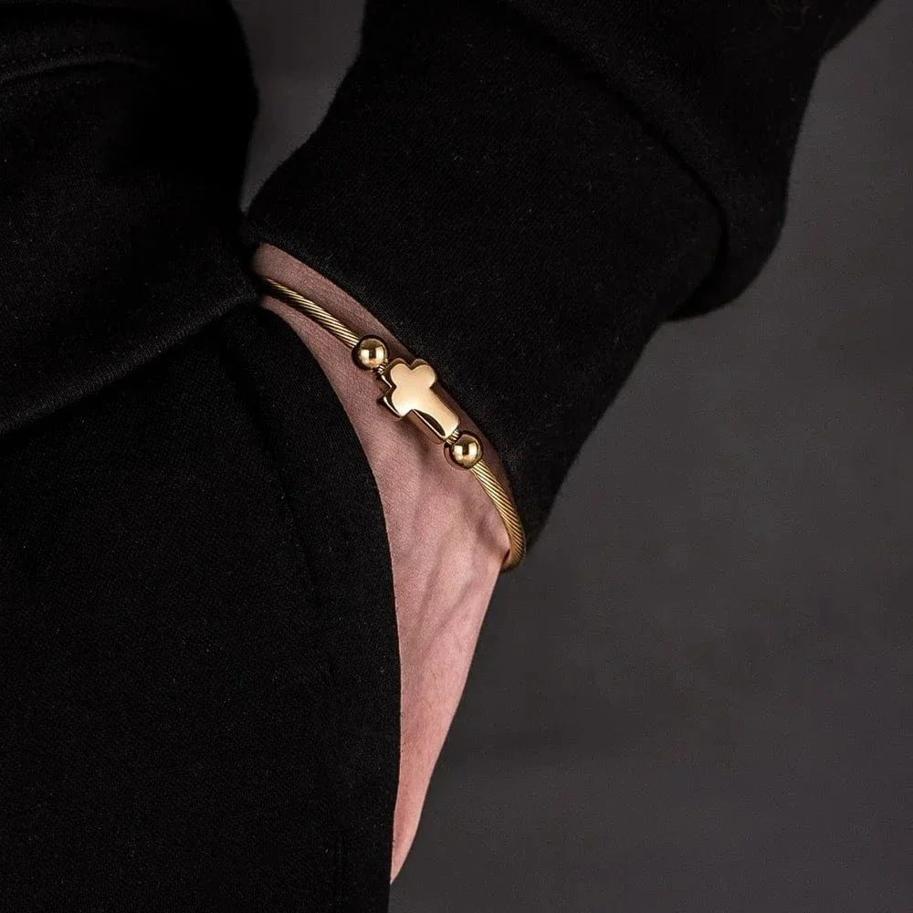 Luxury 3 piece Cross Bracelet Set - Image 11