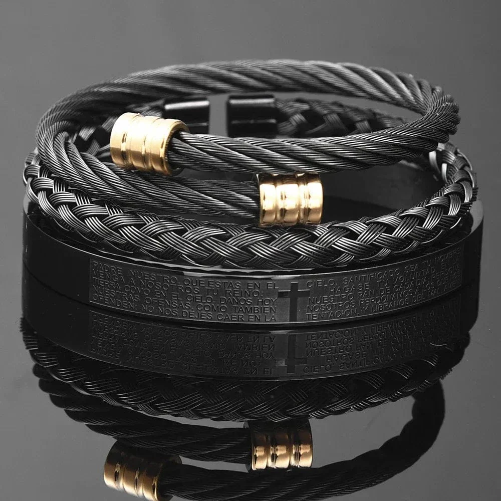 Luxury 3 piece Cross Bracelet Set - Image 14