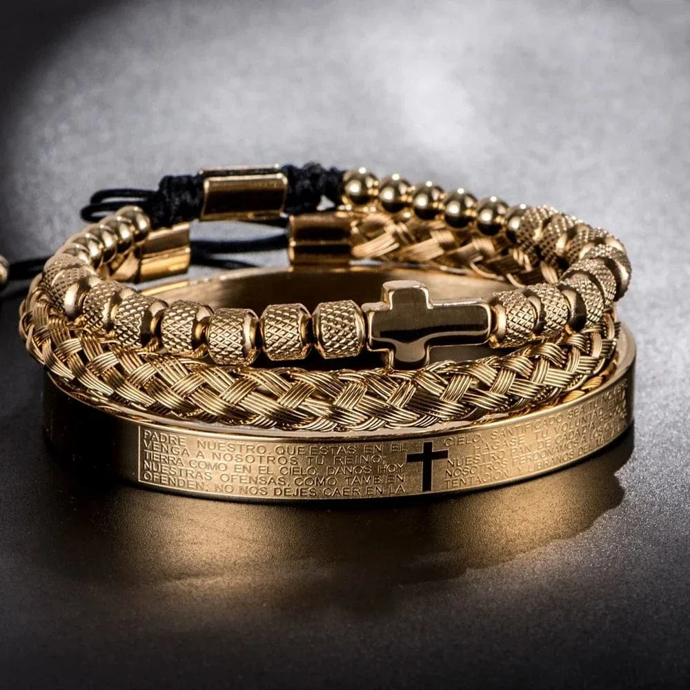 Luxury 3 piece Cross Bracelet Set - Image 15