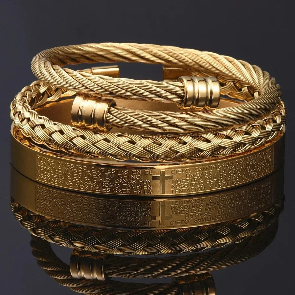 Luxury 3 piece Cross Bracelet Set - Image 16