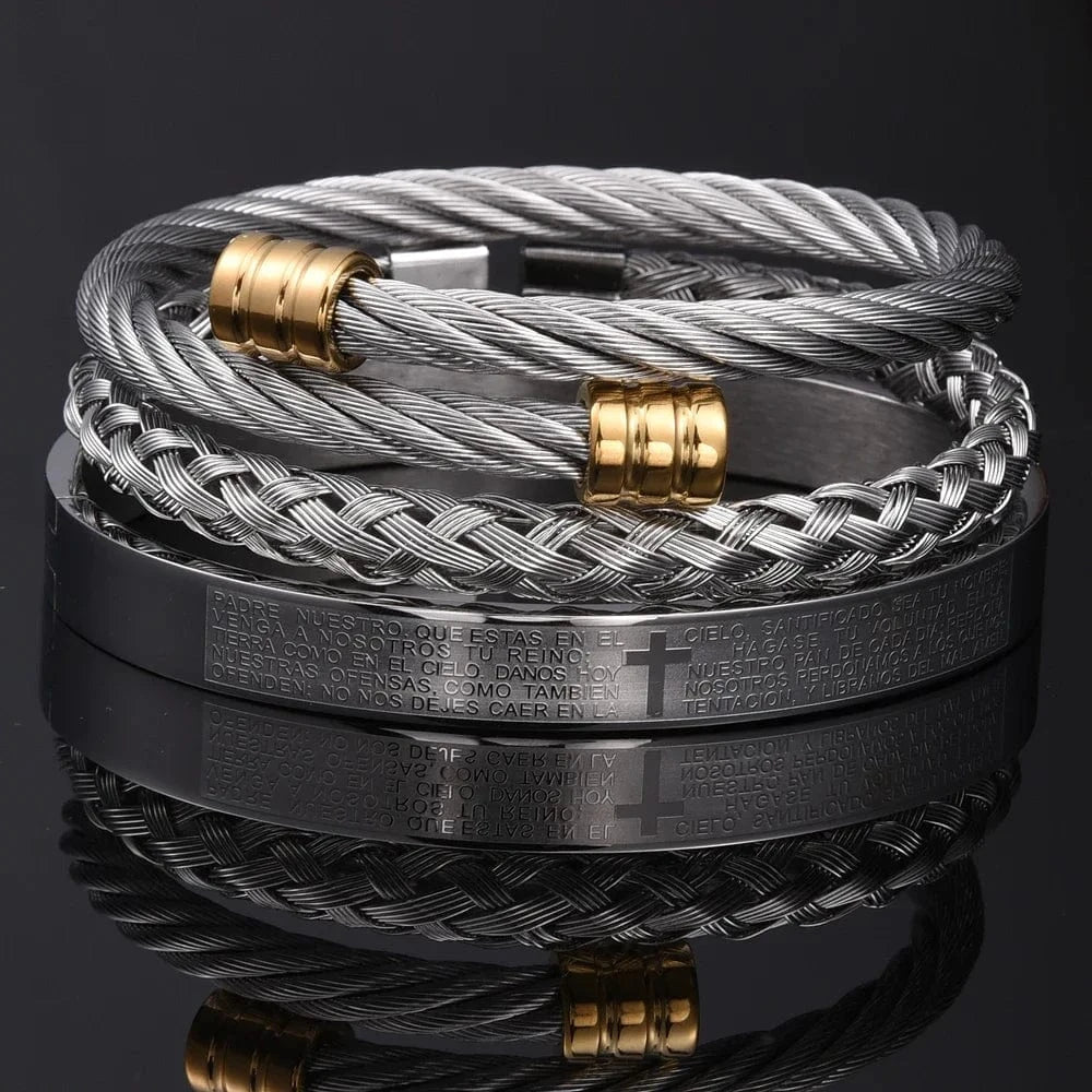 Luxury 3 piece Cross Bracelet Set - Image 17