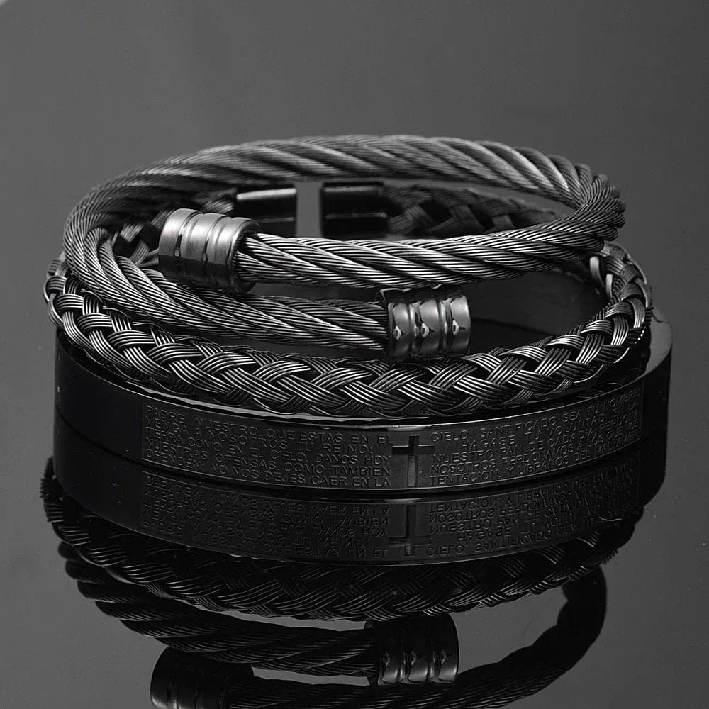 Luxury 3 piece Cross Bracelet Set - Image 18