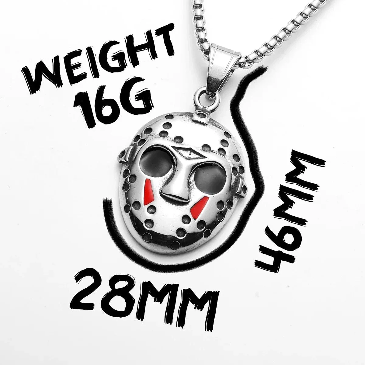 Friday Jason Mask Stainless Steel Necklace - Image 7