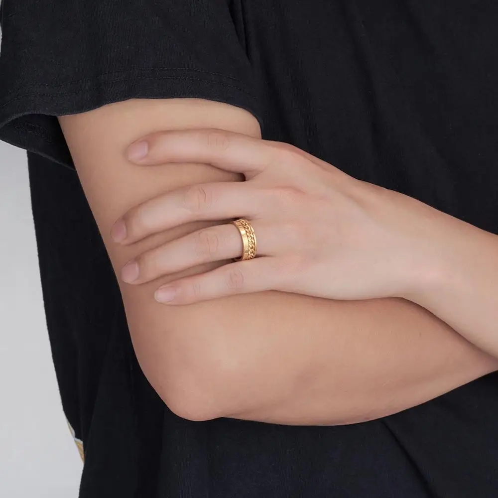 Futhark Rune Rotating Chain Ring - Image 5