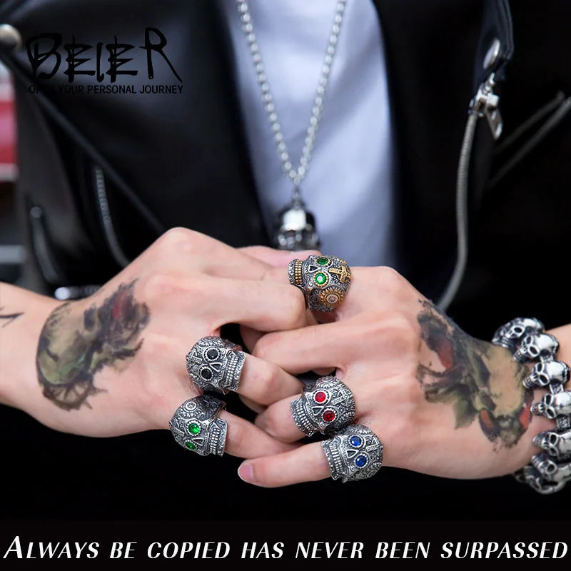 Gothic Cross Skull Ring - Image 16