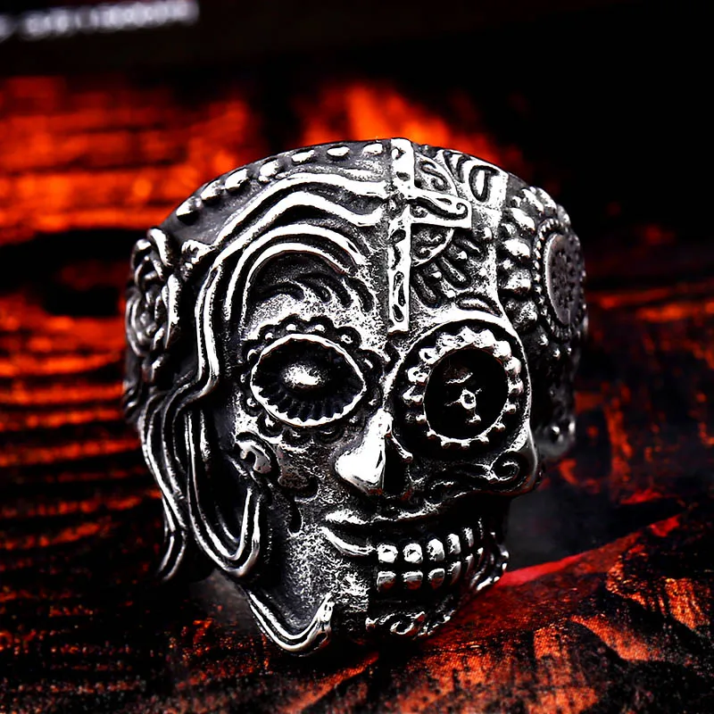 Gothic Cross Skull Ring - Image 5