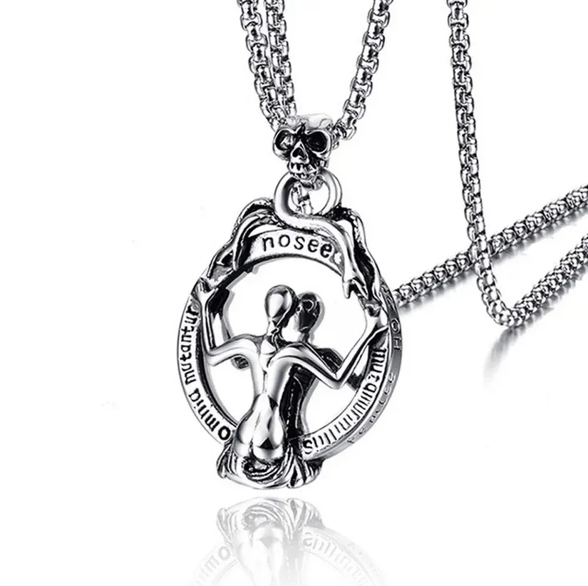 Gothic Mirror Pendant Necklace - Image 12