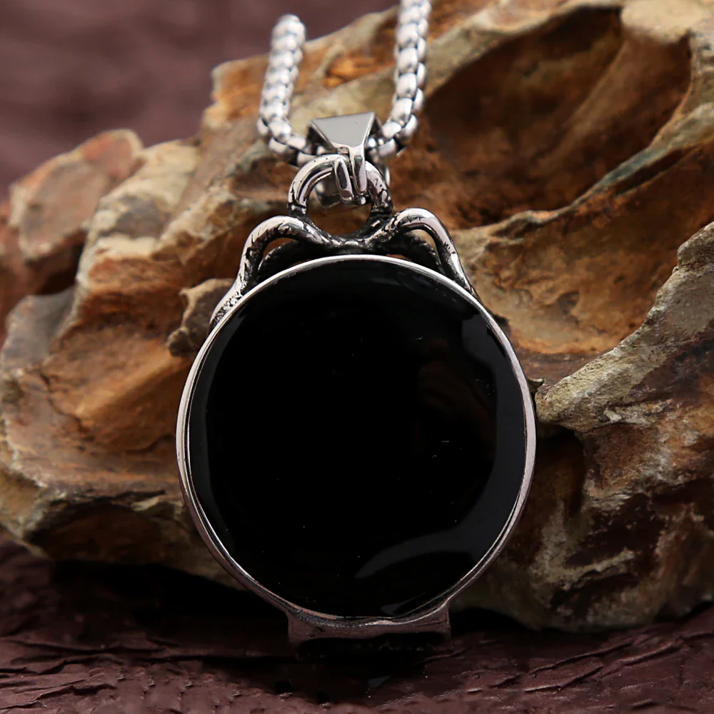 Gothic Mirror Pendant Necklace - Image 8