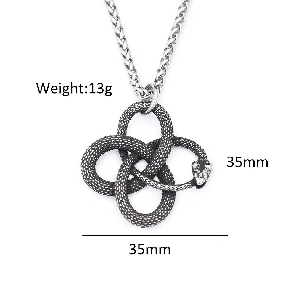 Gothic Ouroboros Snake Pendant - Image 9