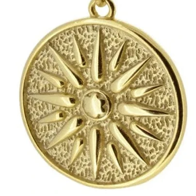 Alexander the Great Macedonian Vergina Sun Silver Necklace - Image 4