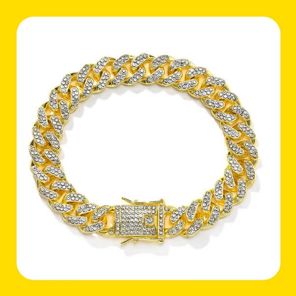 Iced Out Cuban Chain Bracelets for Men - Image 8