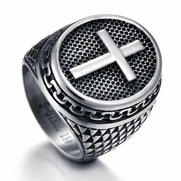 Knight Templar Crusaders Cross Ring - Image 5