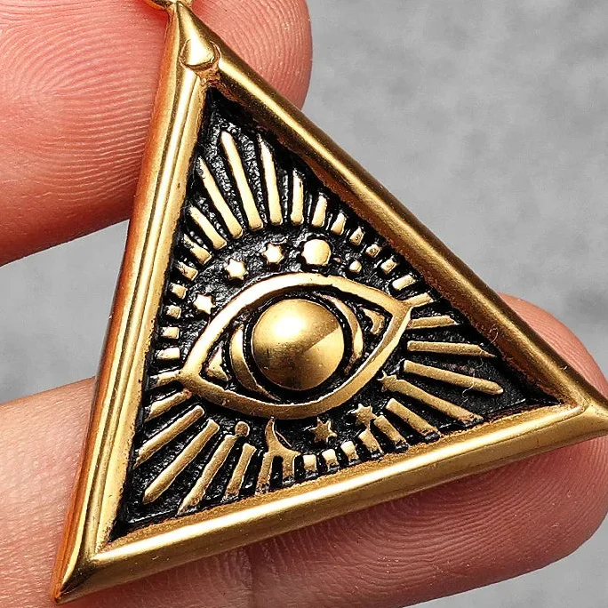 Masonic Illuminati Eye Amulet Necklaces - Image 6