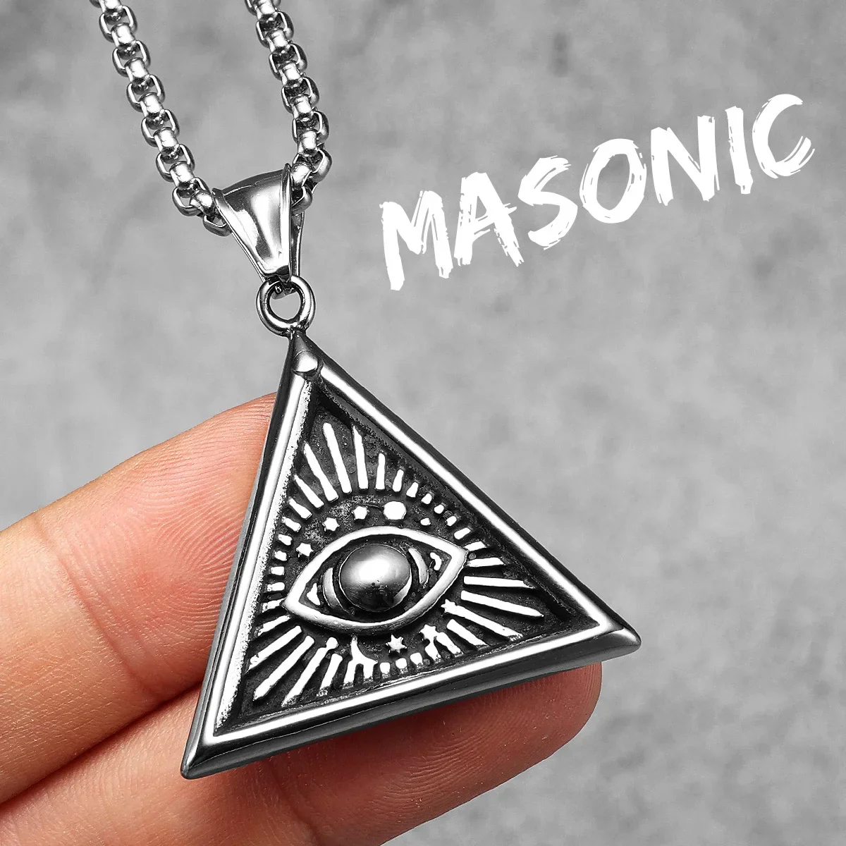 Masonic Illuminati Eye Amulet Necklaces - Image 8