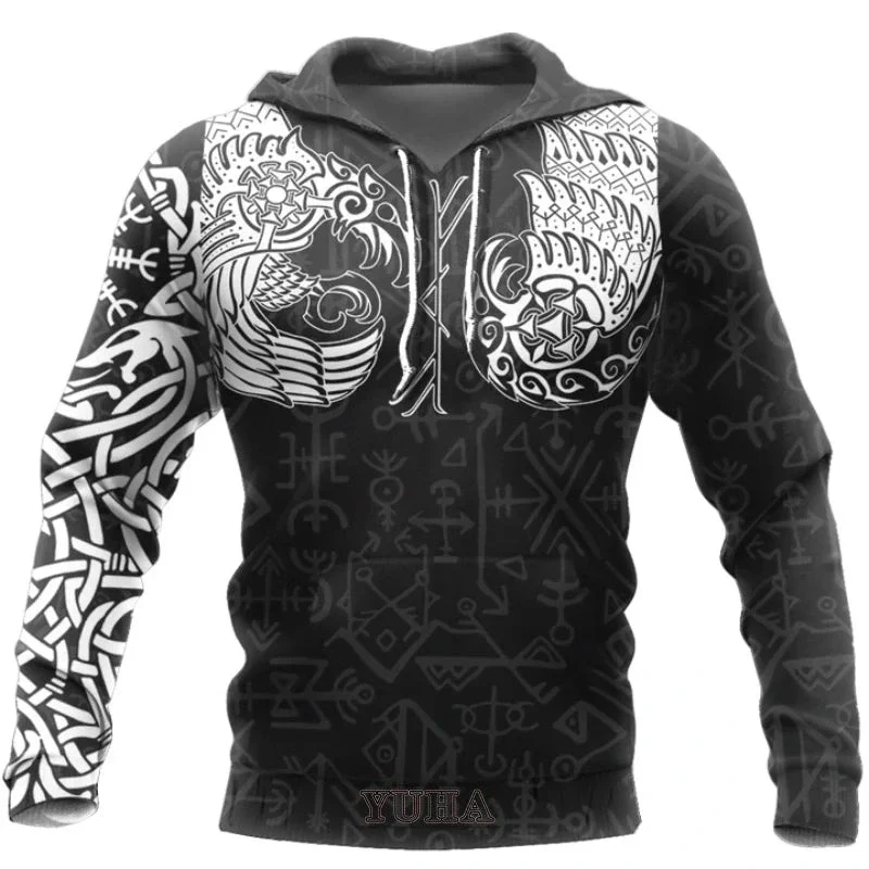 Viking Wolf Norse Hoodies - Image 5