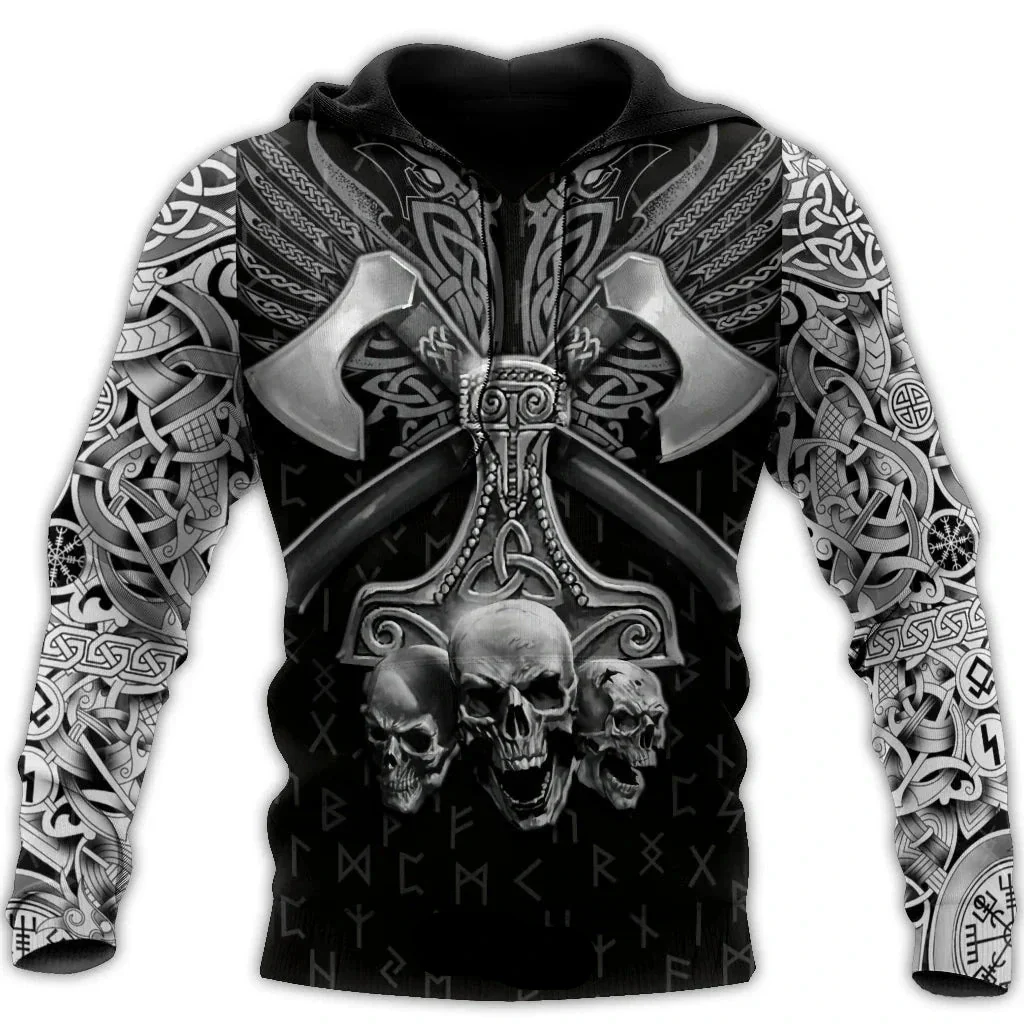 Viking Wolf Norse Hoodies - Image 8