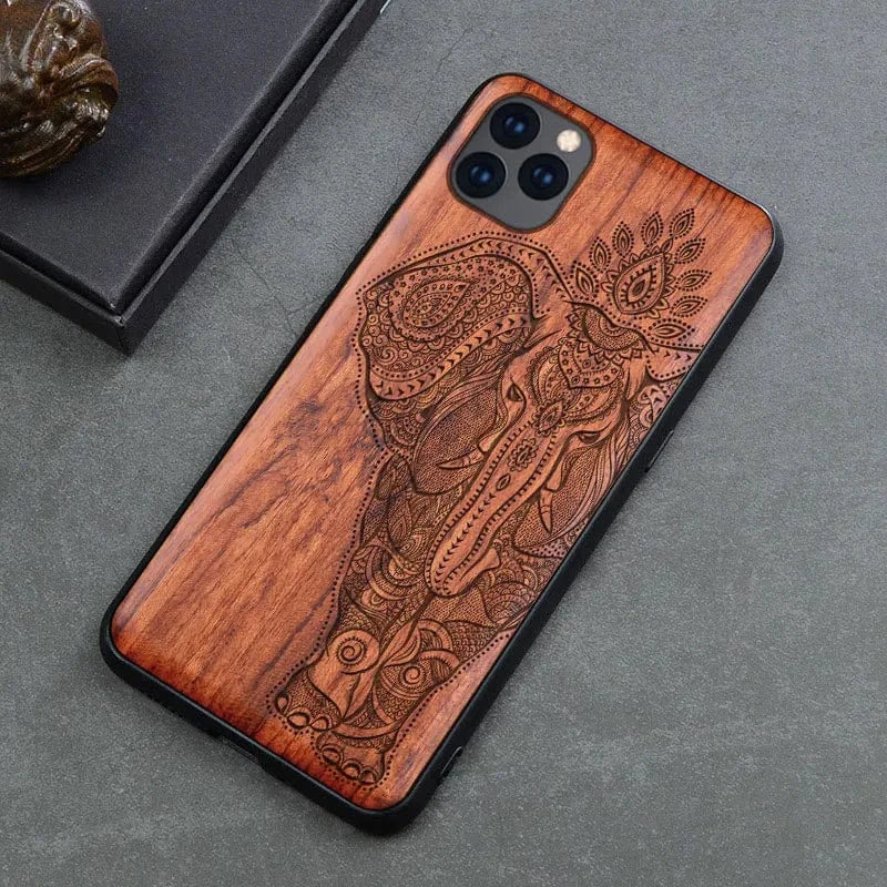 Natural Wood Case For iPhone 14 Pro 11 12 XR XS 15 Pro Max - Image 6