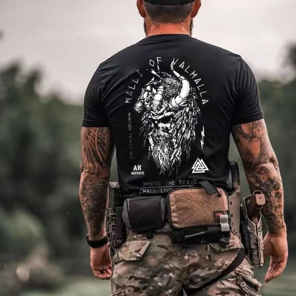 Viking Warrior T-Shirt – Norse Print Tee for Men - Image 4