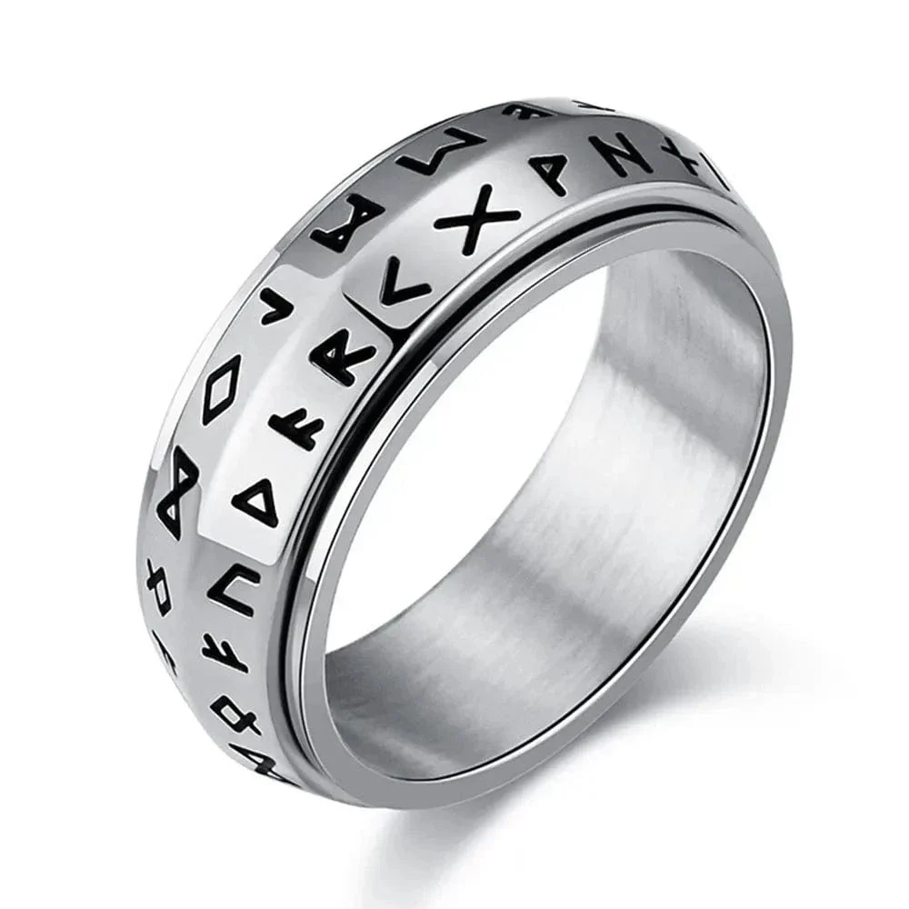 Norse Runes Spin Ring - Image 7