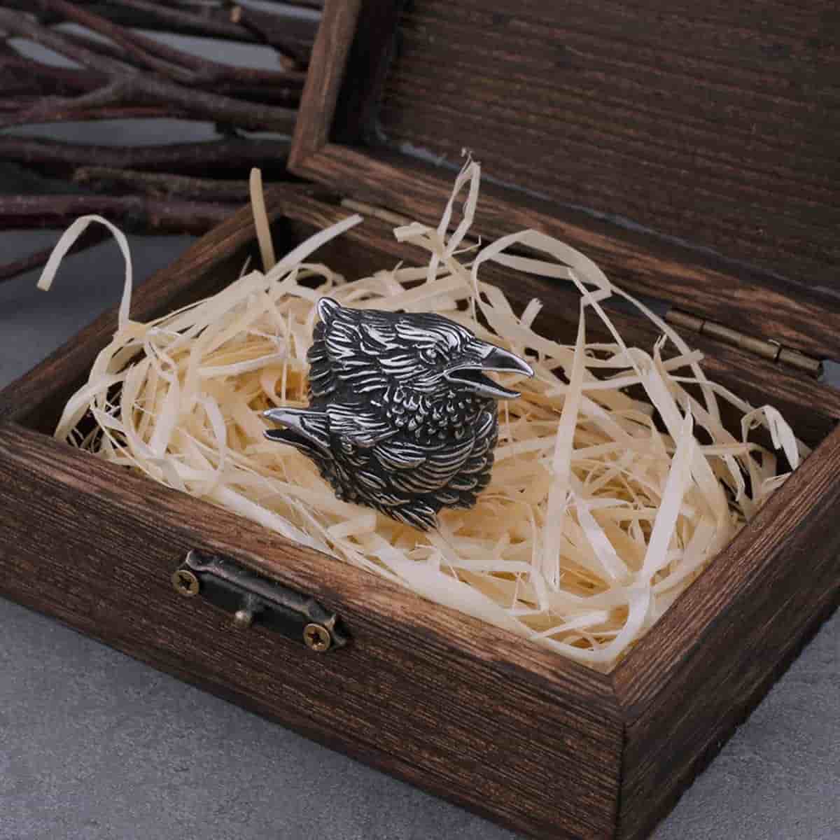 Norse Viking Ravens Ring - Image 6