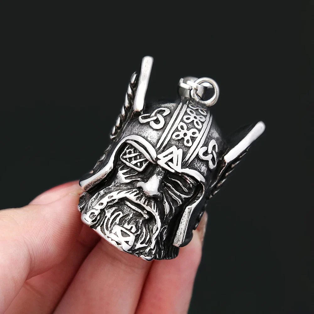 Odin Head Pendant Necklace - Image 5