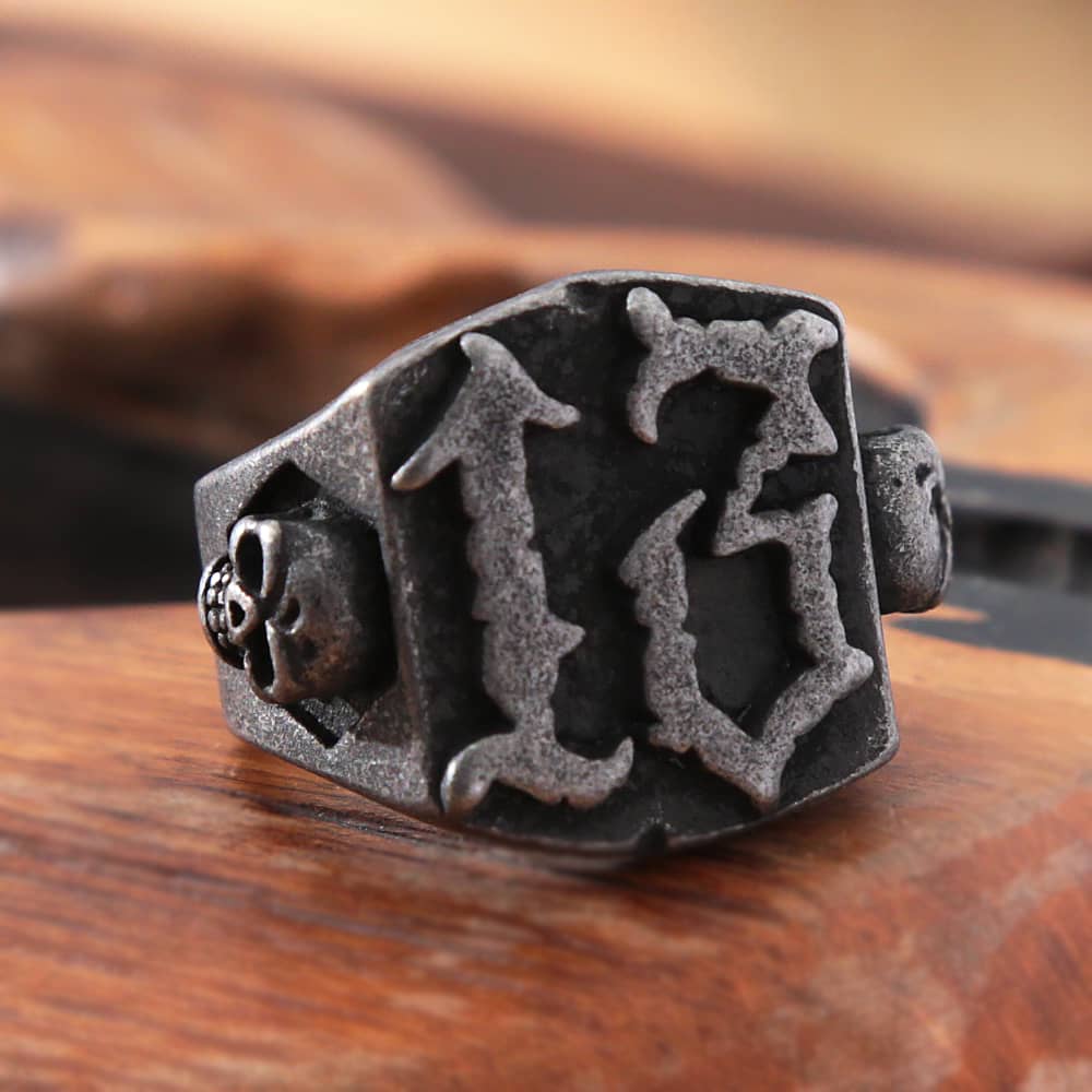 Number Thirteen Biker Ring - Image 12