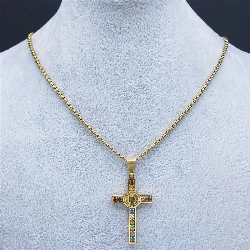 Saint Benedict Cross Necklace - Image 10