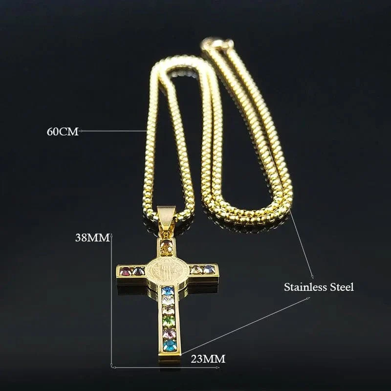 Saint Benedict Cross Necklace - Image 11
