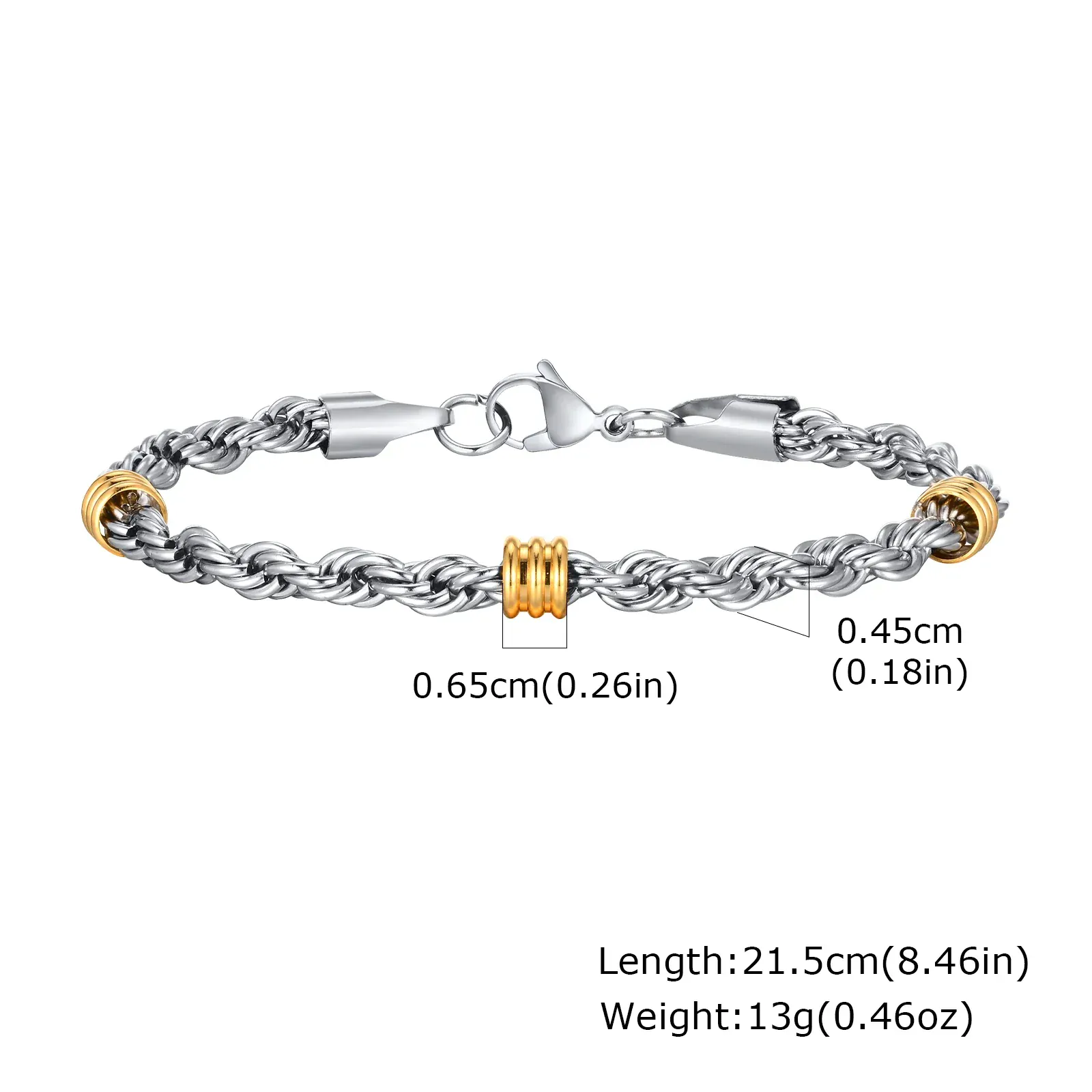 Stylish Cuban-Rope Chain Bracelets - Image 9