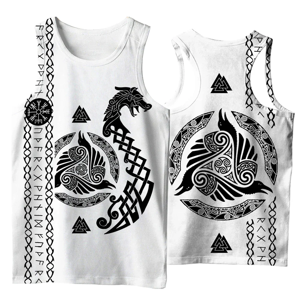 Norse Symbols Modern Viking Tank Top - Image 13