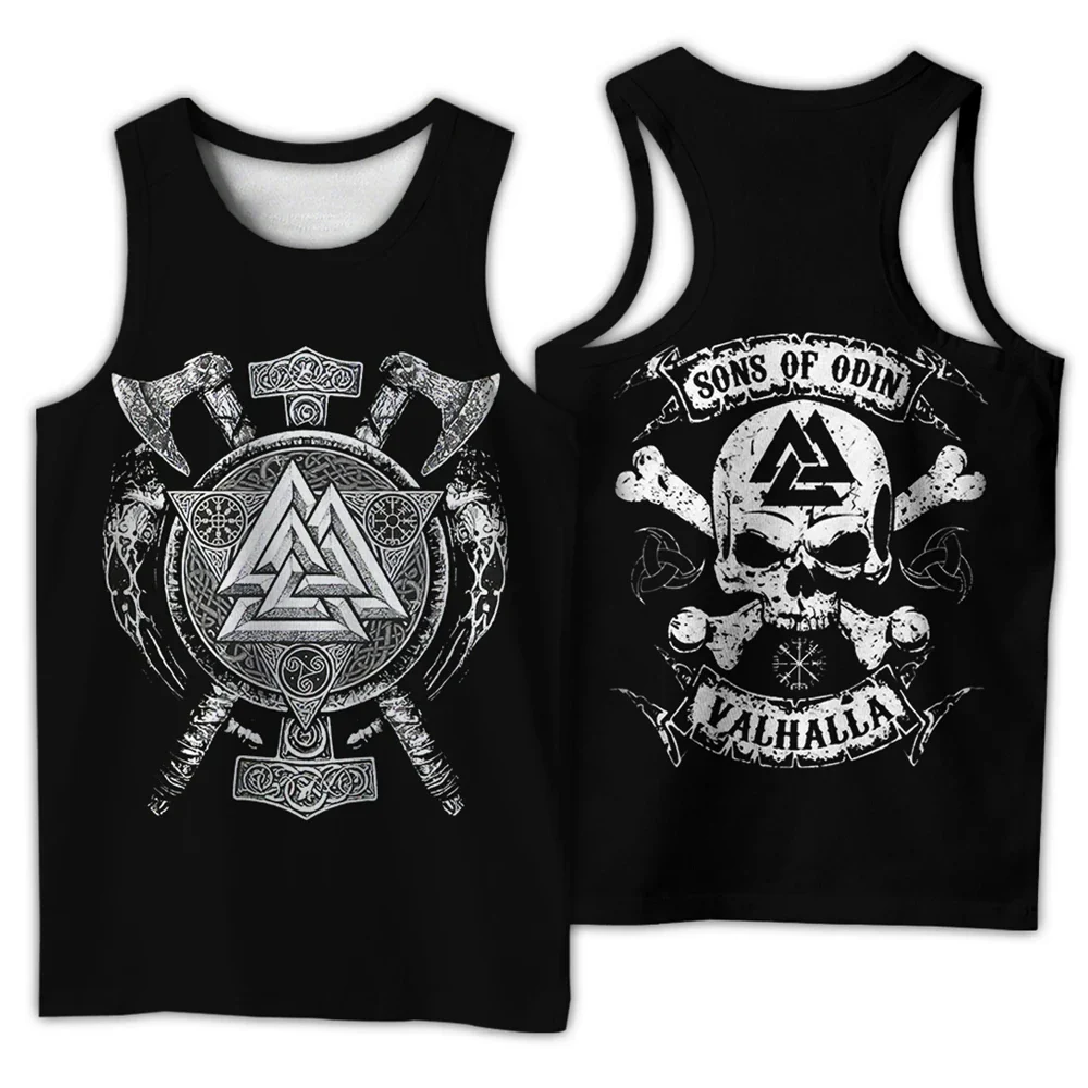 Norse Symbols Modern Viking Tank Top - Image 15