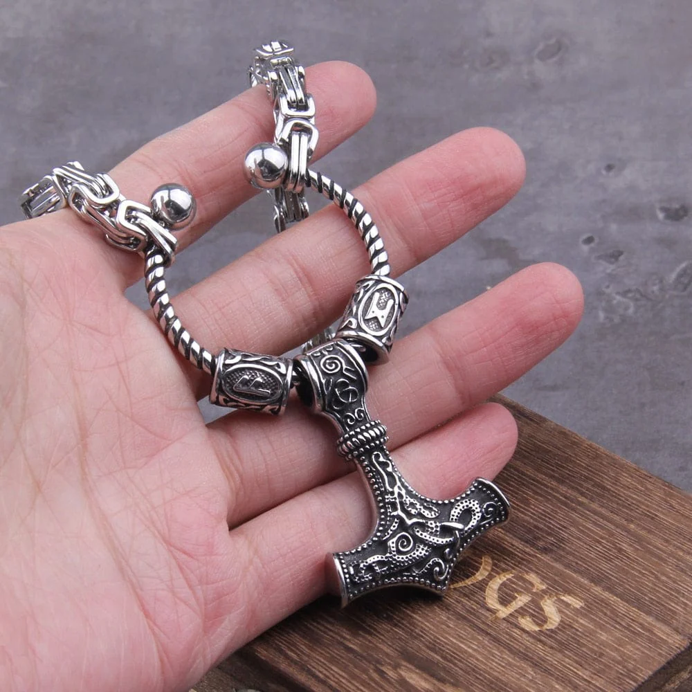 Thor's hammer King chain Stainless Steel - Image 3
