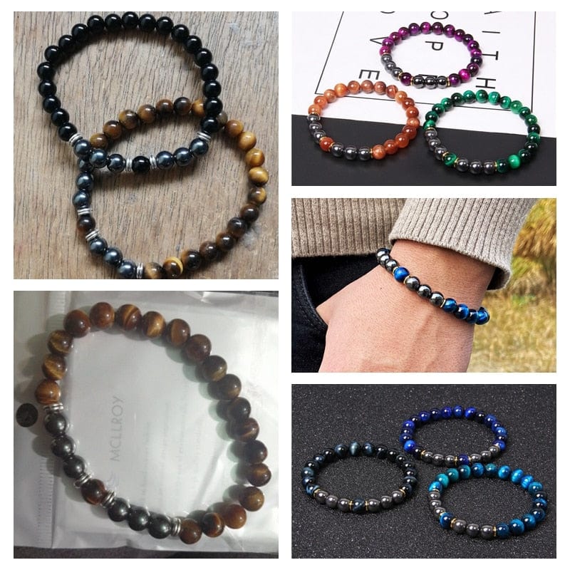 Tiger Eye Hematite Stone Bracelets - Image 33
