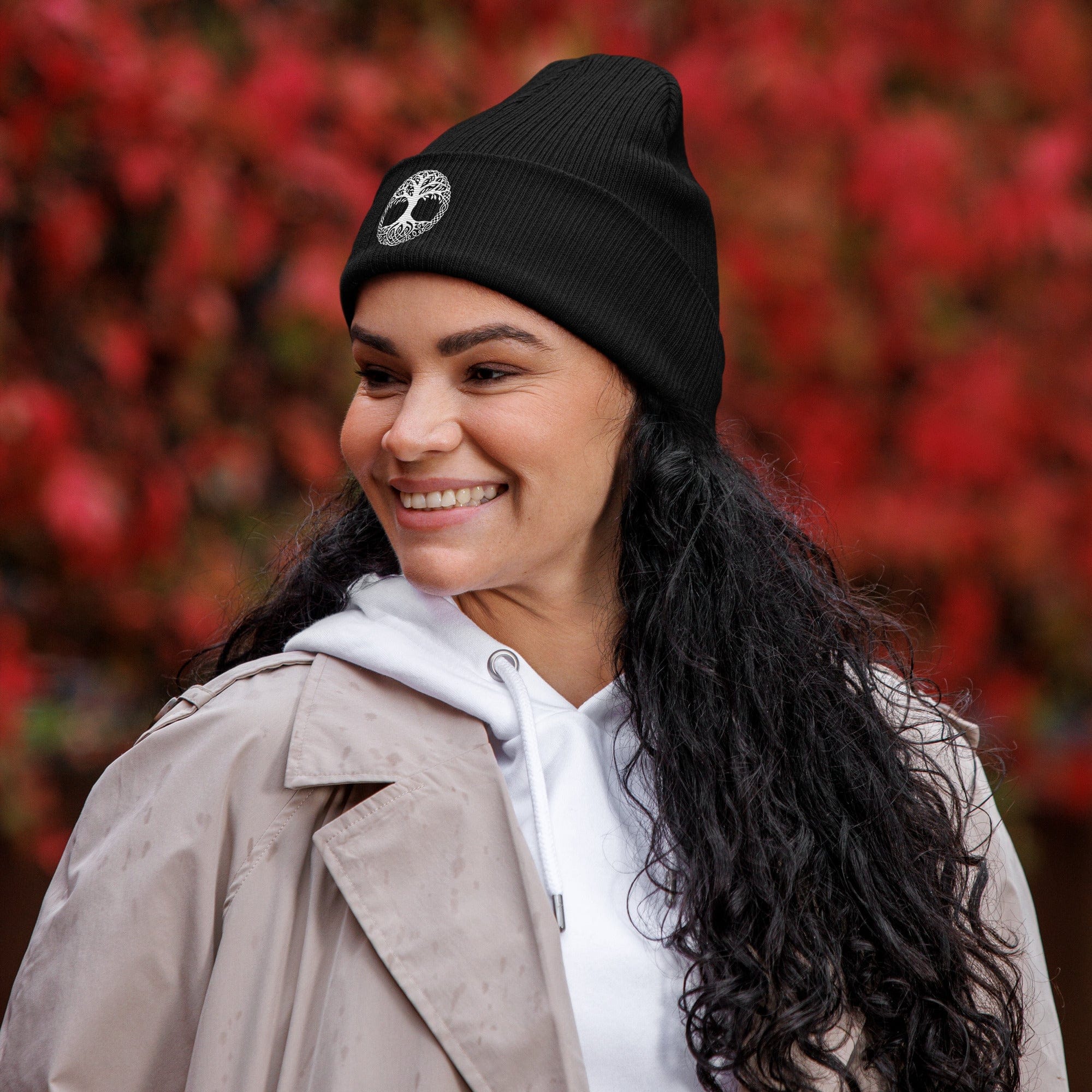 Tree of Life Organic ribbed Beanie - Image 4