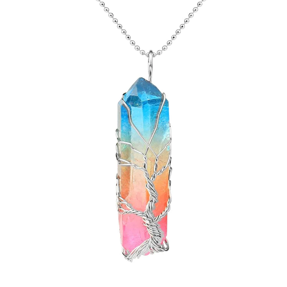 Tree of Life Rainbow Crystal Pendant - Image 11