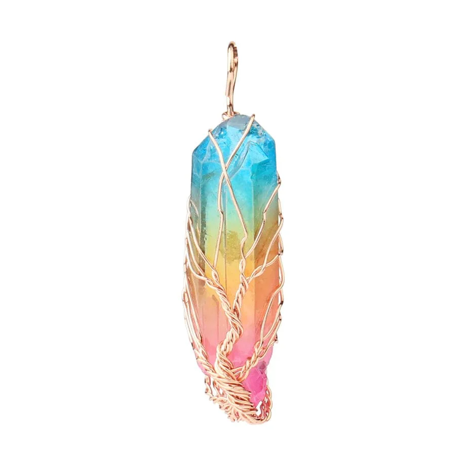 Tree of Life Rainbow Crystal Pendant - Image 12