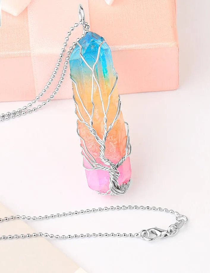 Tree of Life Rainbow Crystal Pendant - Image 5