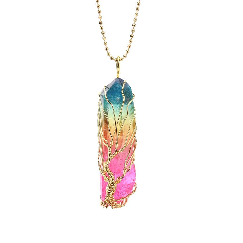 Tree of Life Rainbow Crystal Pendant - Image 9