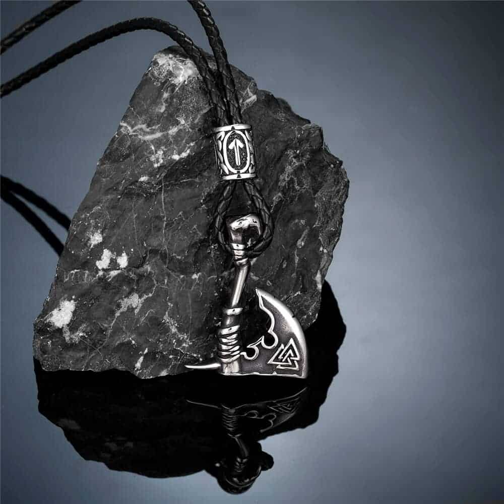 Viking Axe Necklace with Rune - Image 4