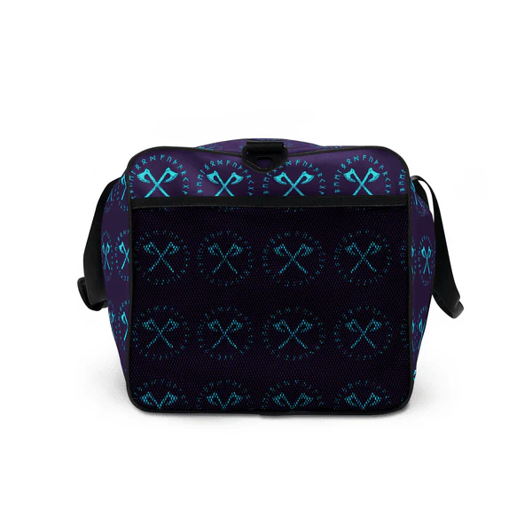 Viking Axes and Runes Duffle Bag - Image 6