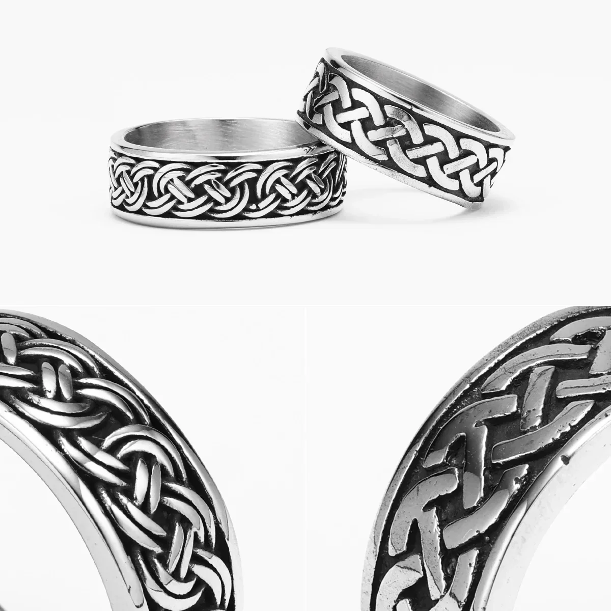 Viking Celtic Knot Ring – Stainless Steel Norse Band for Men - Image 6