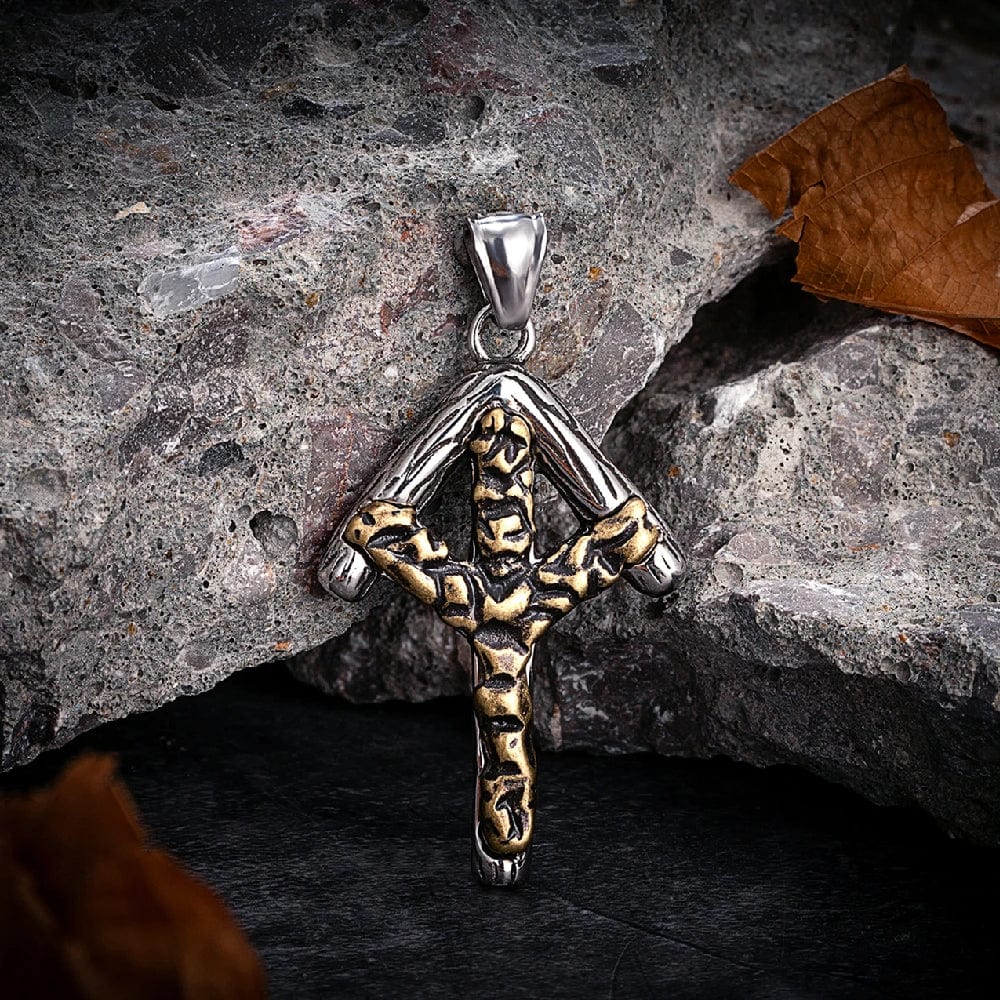 Viking Runes Algiz Necklace - Image 3