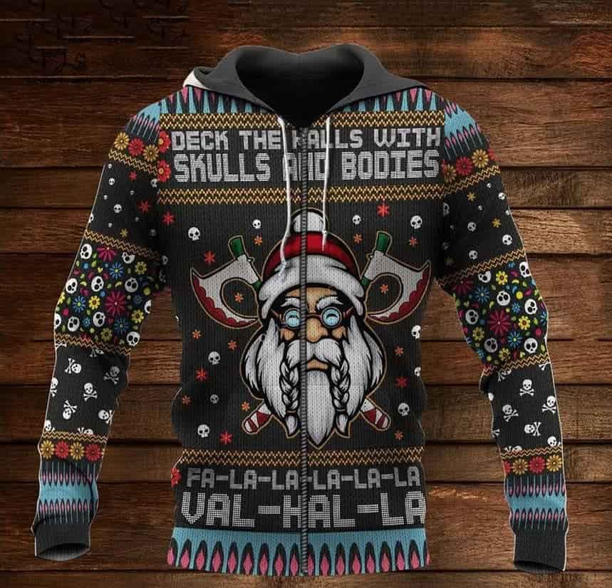 Viking Santa Claus Sweater - Image 3