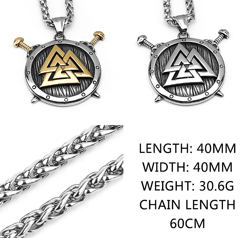 Viking Shield and Swords Necklace - Image 11